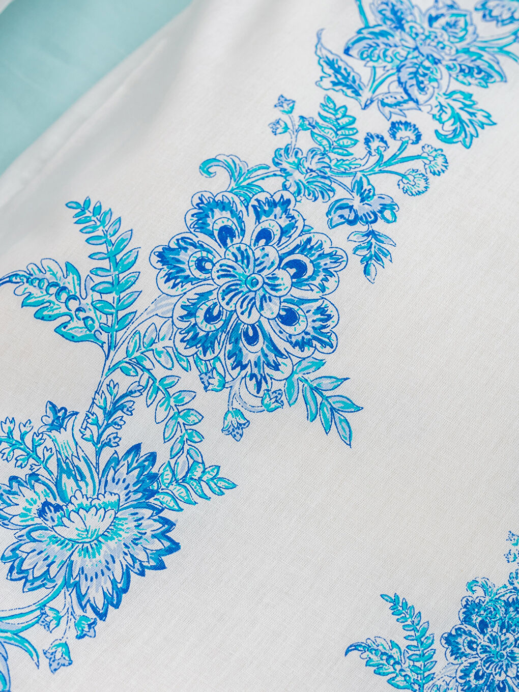 طقم غطاء لحاف مزدوج كامل أزرق فاتح-3