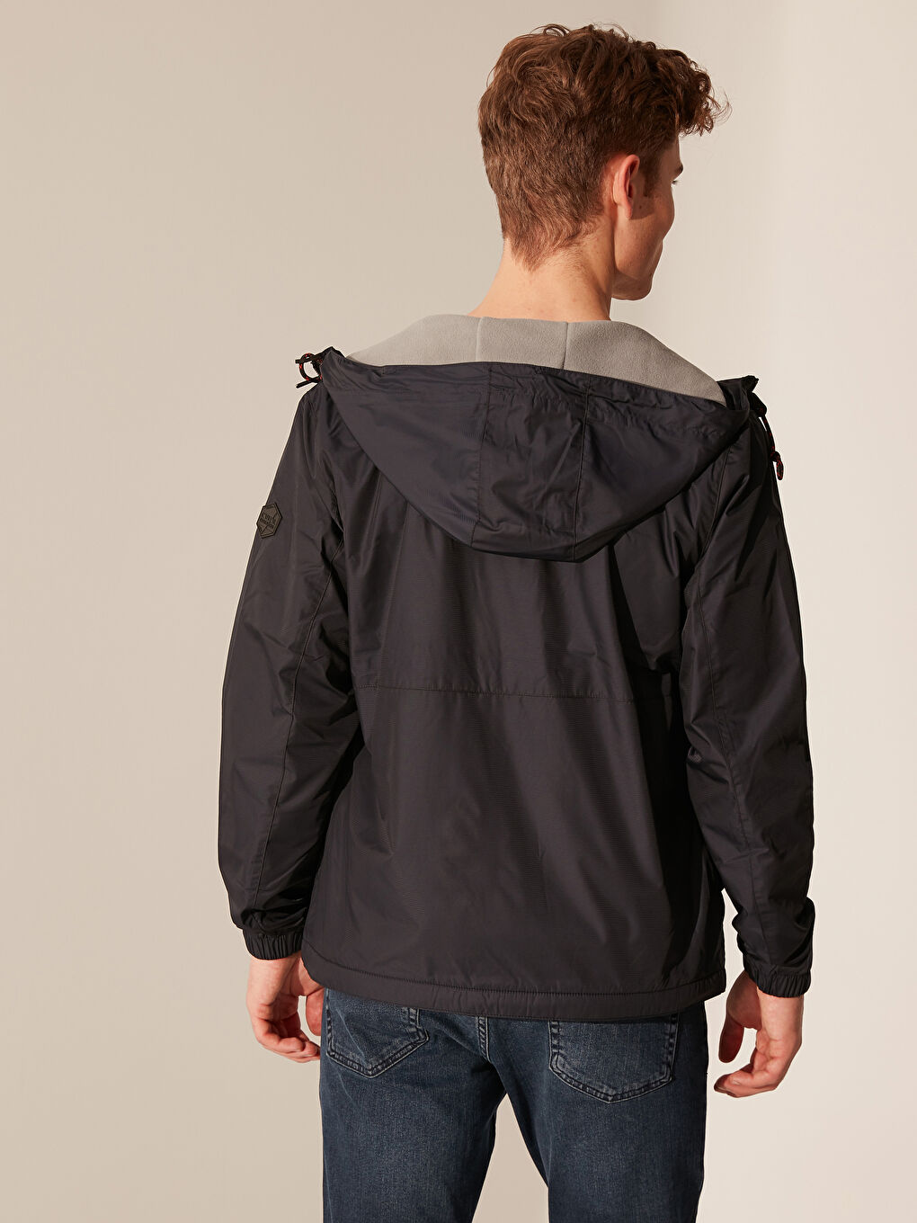 Standard Fit Hooded Thin Men's Raincoat-4