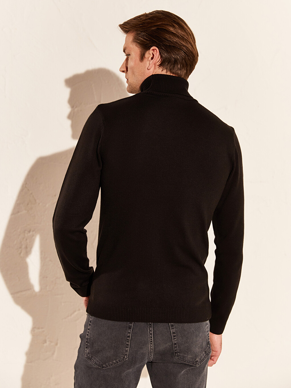 Turtleneck Thin Knitwear Sweater-2