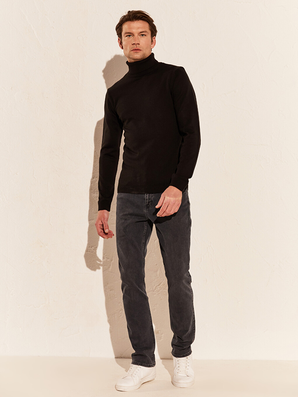 Turtleneck Thin Knitwear Sweater-3