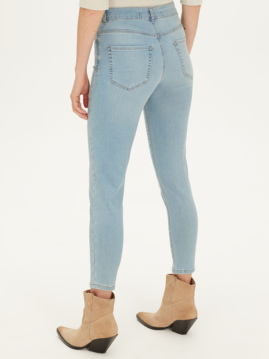 İndigo Jüpiter Süper Skinny Fit Kadın Jean Pantolon-11