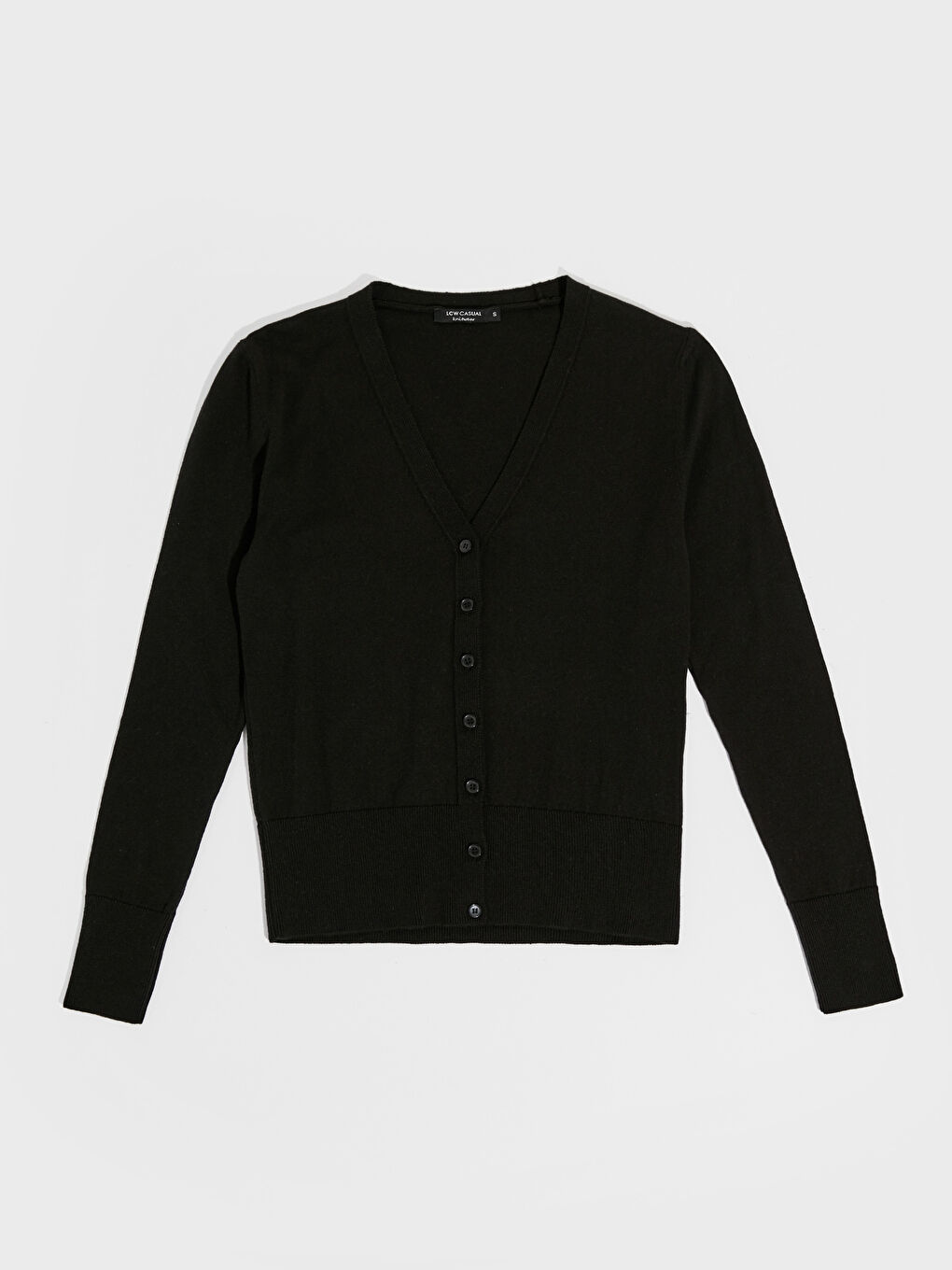 Тънка Жилетка с Копчета За Жени с Дълъг Ръкав