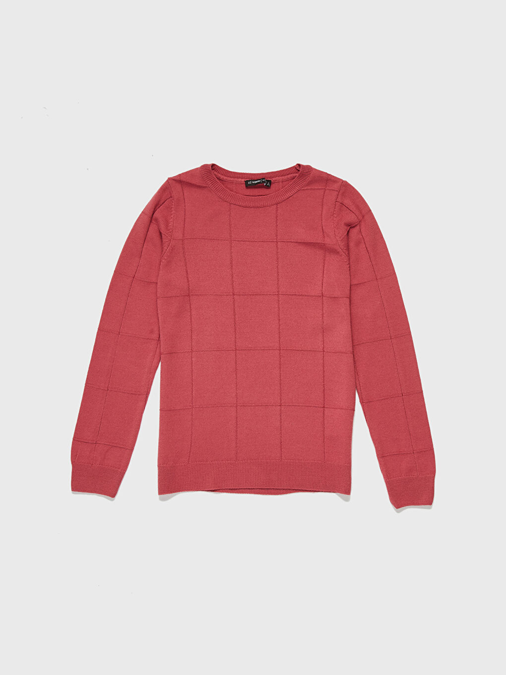 Self-Patterned Lightweight Tricot Jumper-3