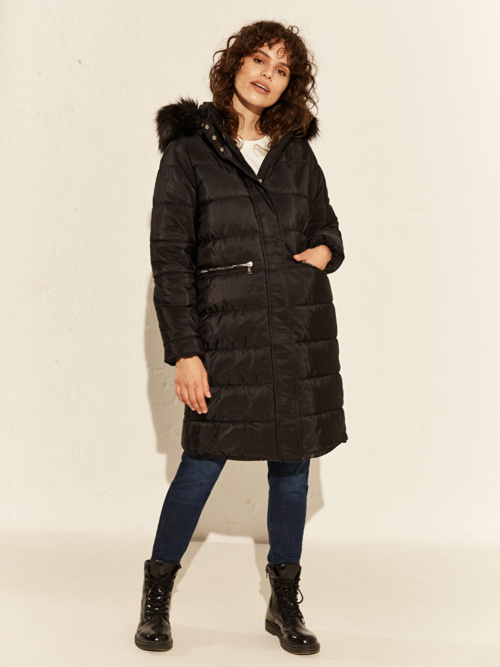 بالطو نسائي طويل كم طويل بكابوش