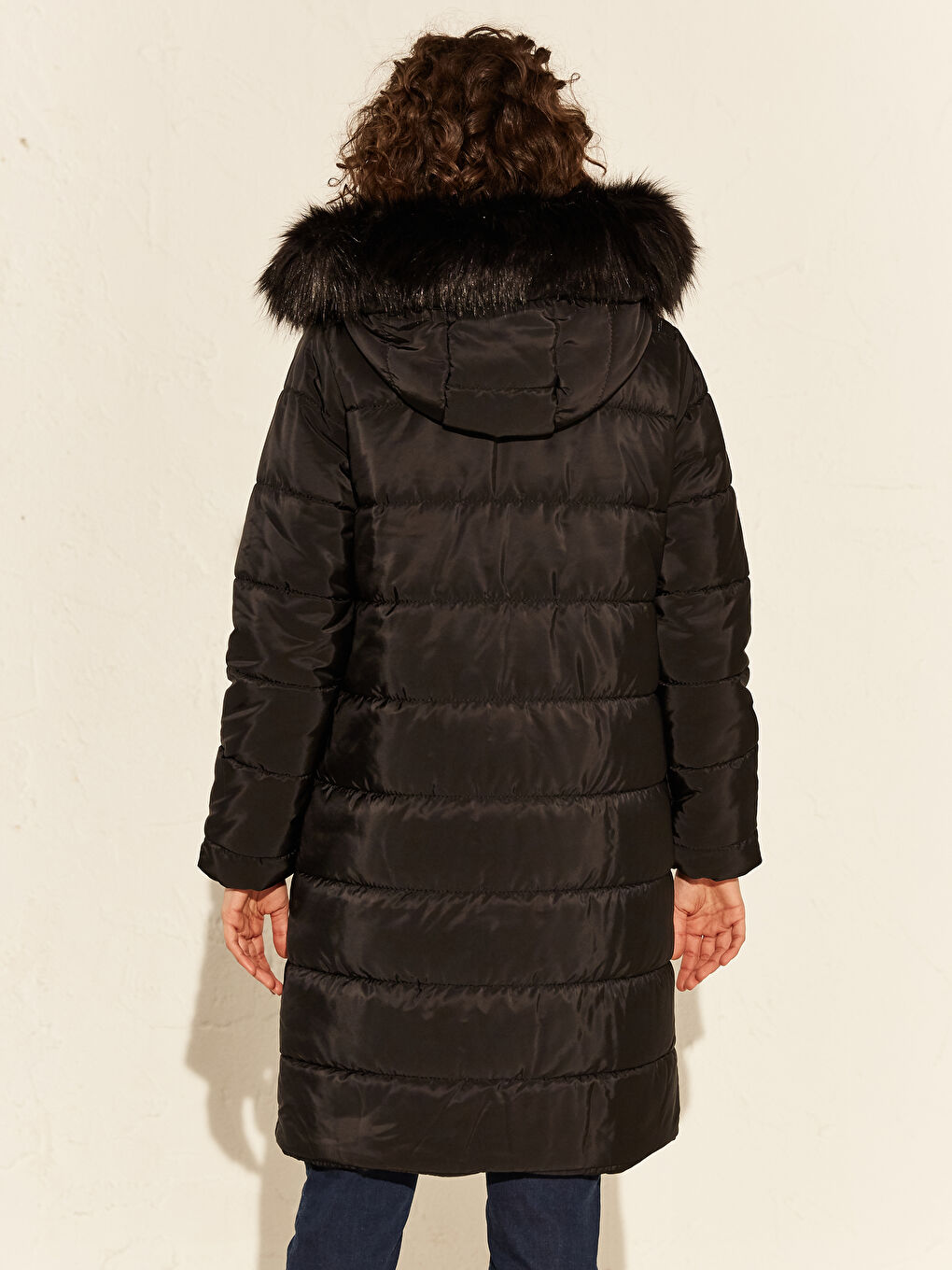 بالطو نسائي طويل كم طويل بكابوش-3