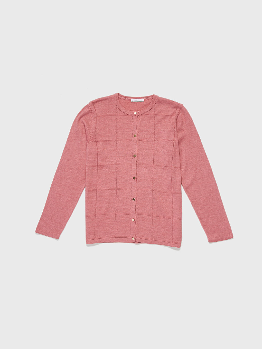 Женщины Розовый Кардиган-1