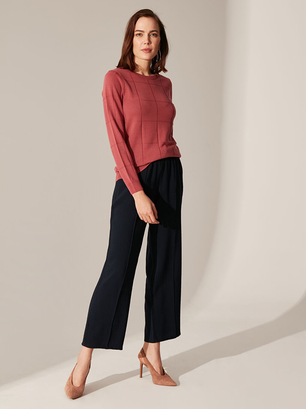 Açık Bordo Kazak-3