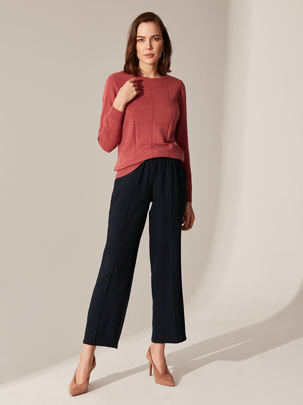 Açık Bordo Kazak-4