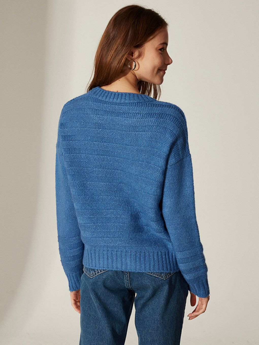 LCW Vision Crew Neck Long Sleeve Women's Sweater -0W6229Z8-CVB