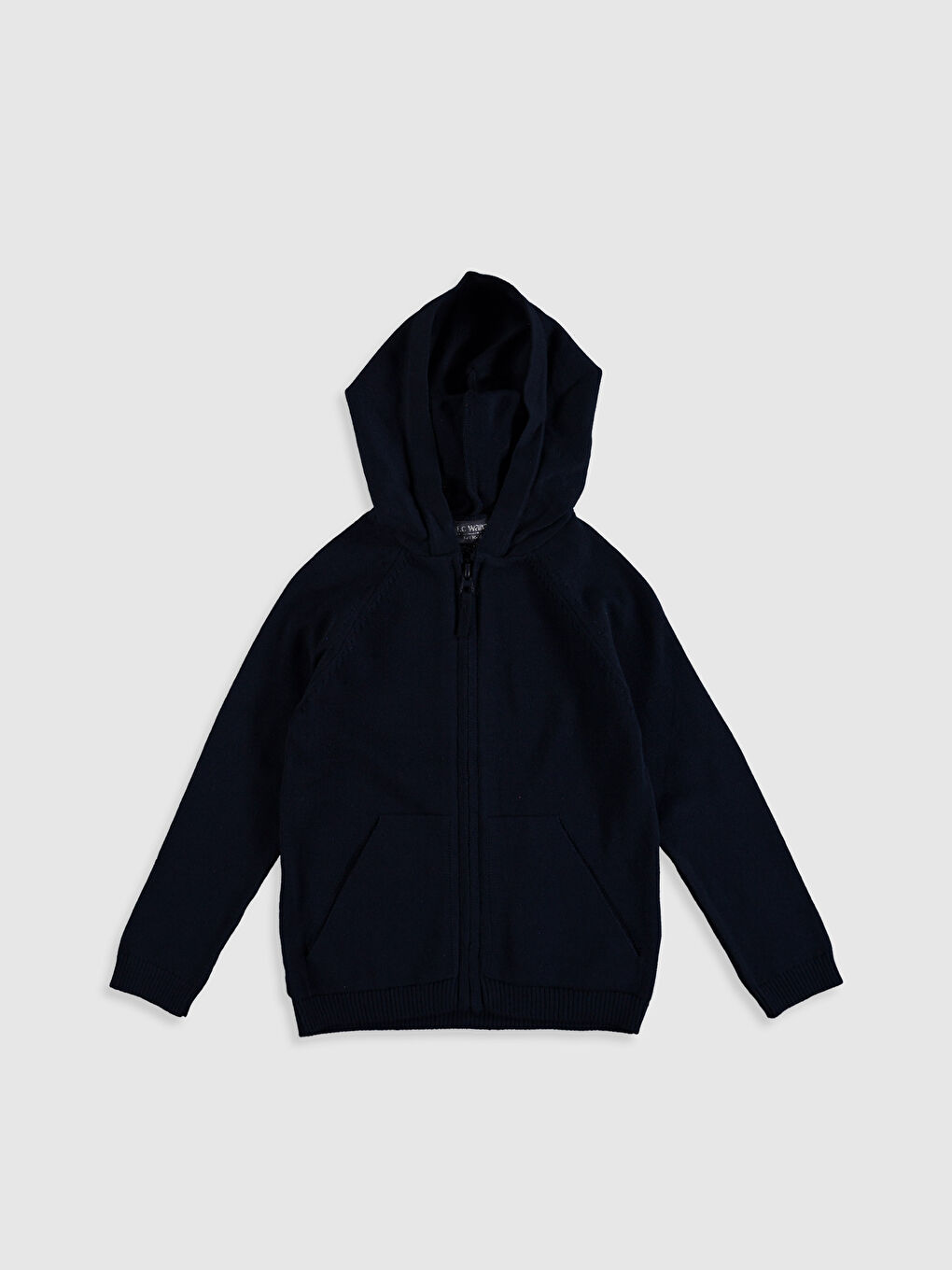 Lacivert Uzun Kollu Kız Çocuk Hırka