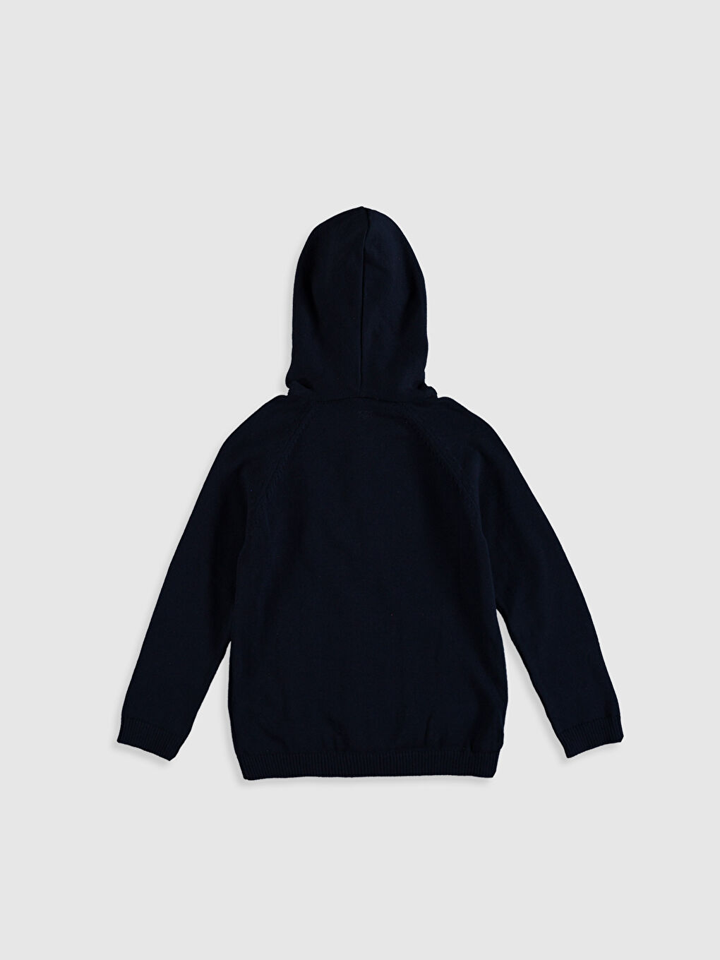 Lacivert Uzun Kollu Kız Çocuk Hırka-1