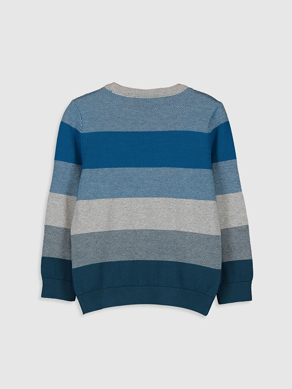 Boy's Striped Lightweight Tricot Jumper-1