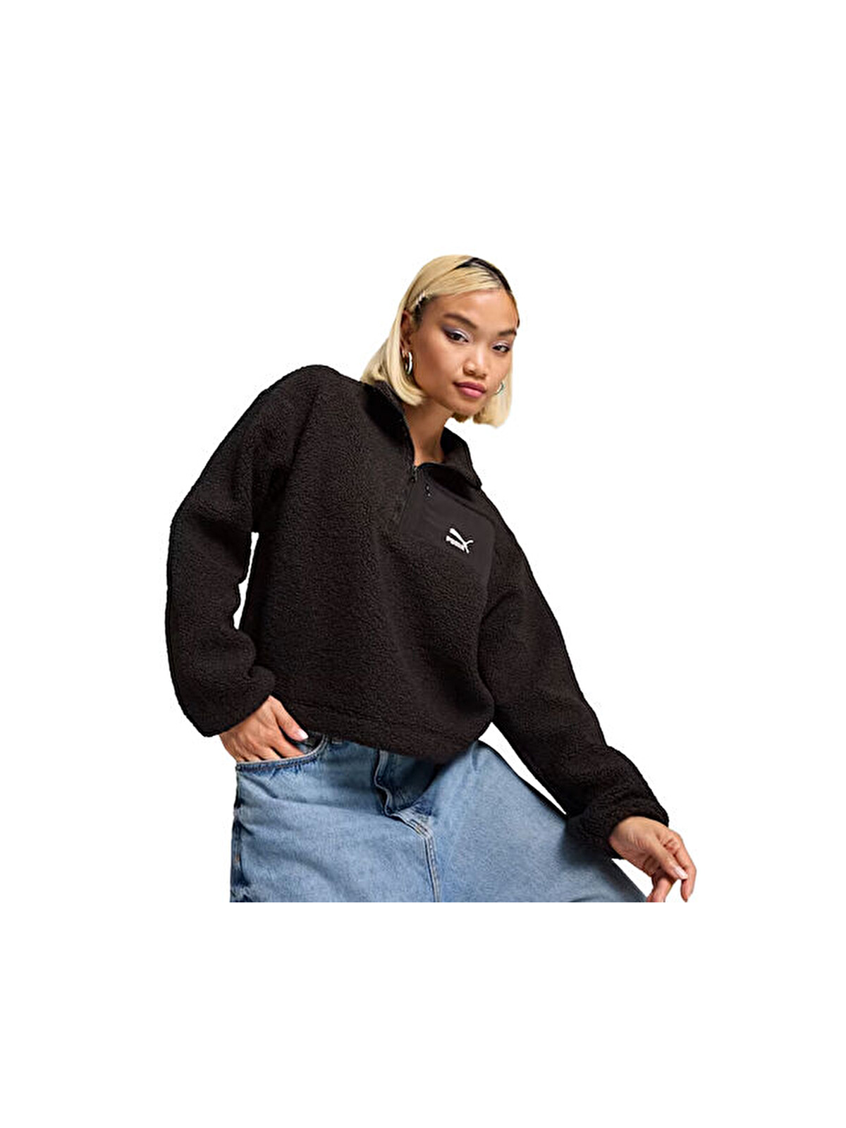 Puma Classics Winterized Half-zip Kadın Günlük Polar Sweatshirts