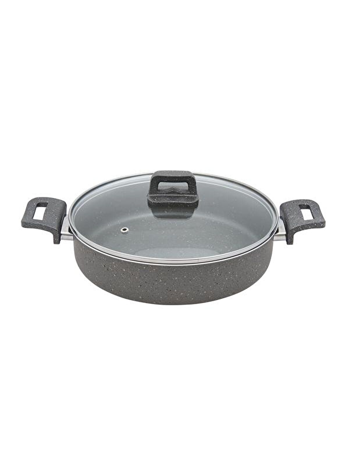 Mehtap Granit Karnıyarık Tenceresi - Gri - 28 cm
