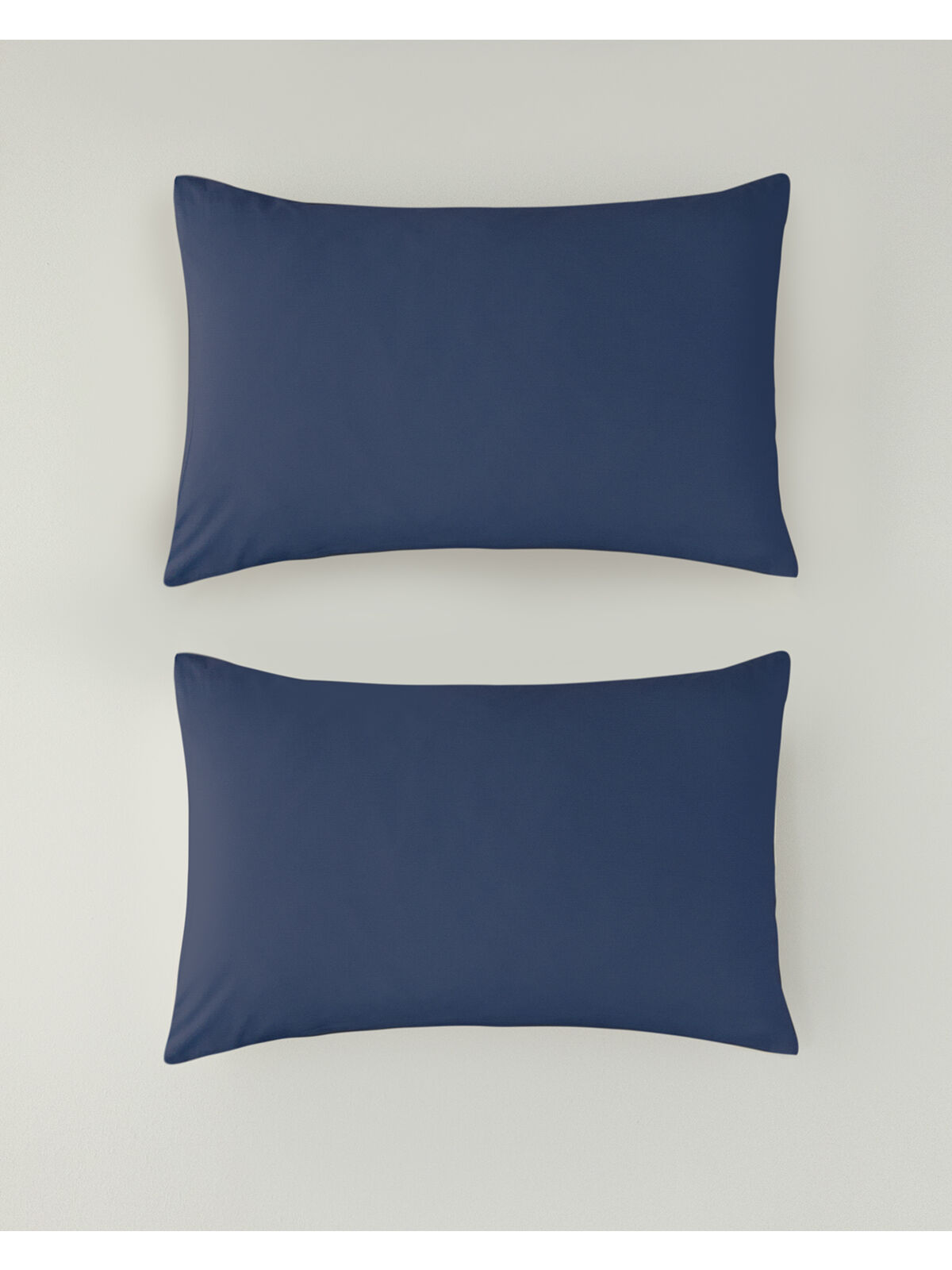 English Home Pure Pamuklu 2'li Yastık Kılıfı 50x70 cm Gece Mavisi