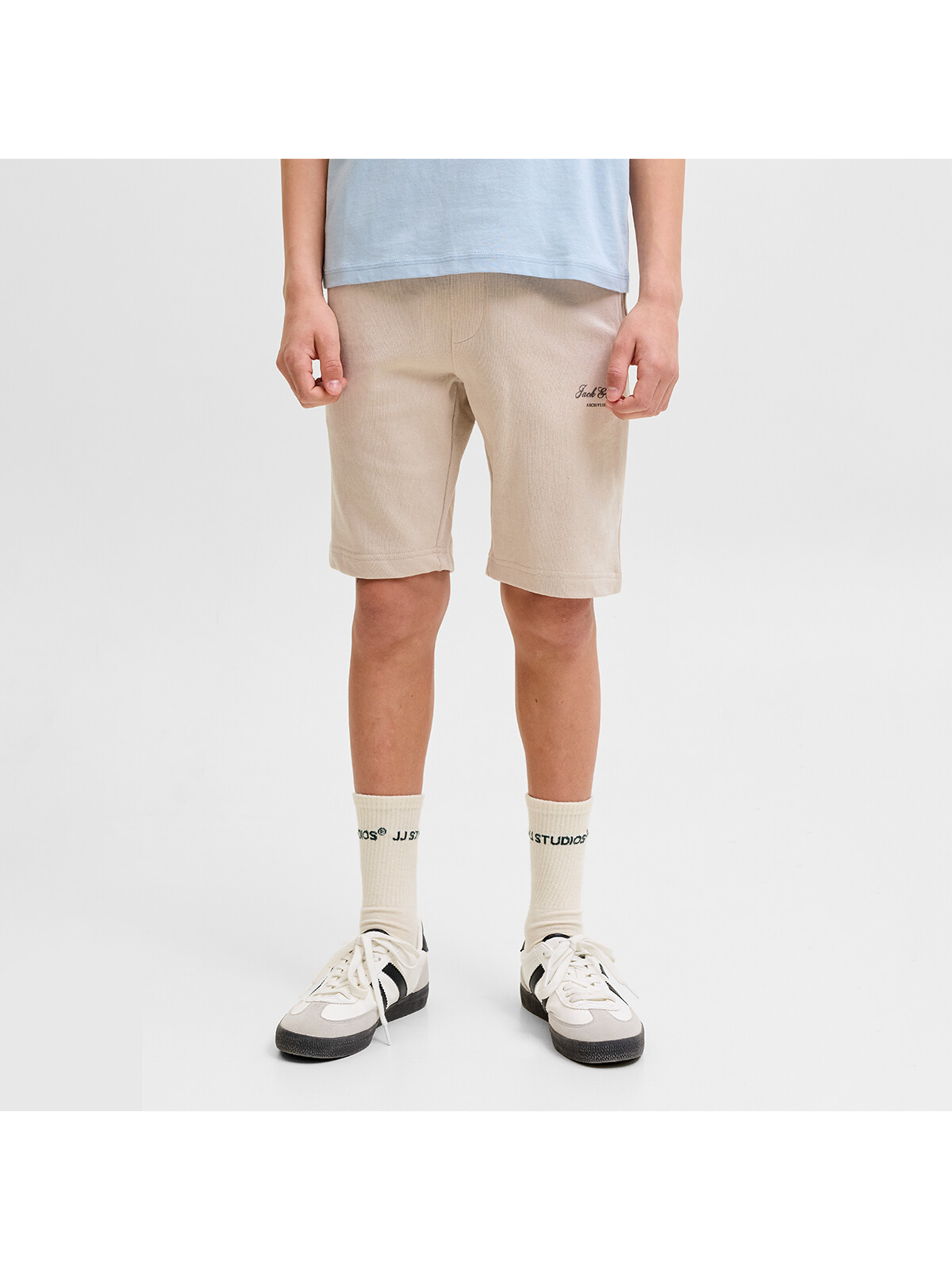 Jack & Jones Gordon Archive Sweat Shorts Mid Erkek Çocuk Bej Şort
