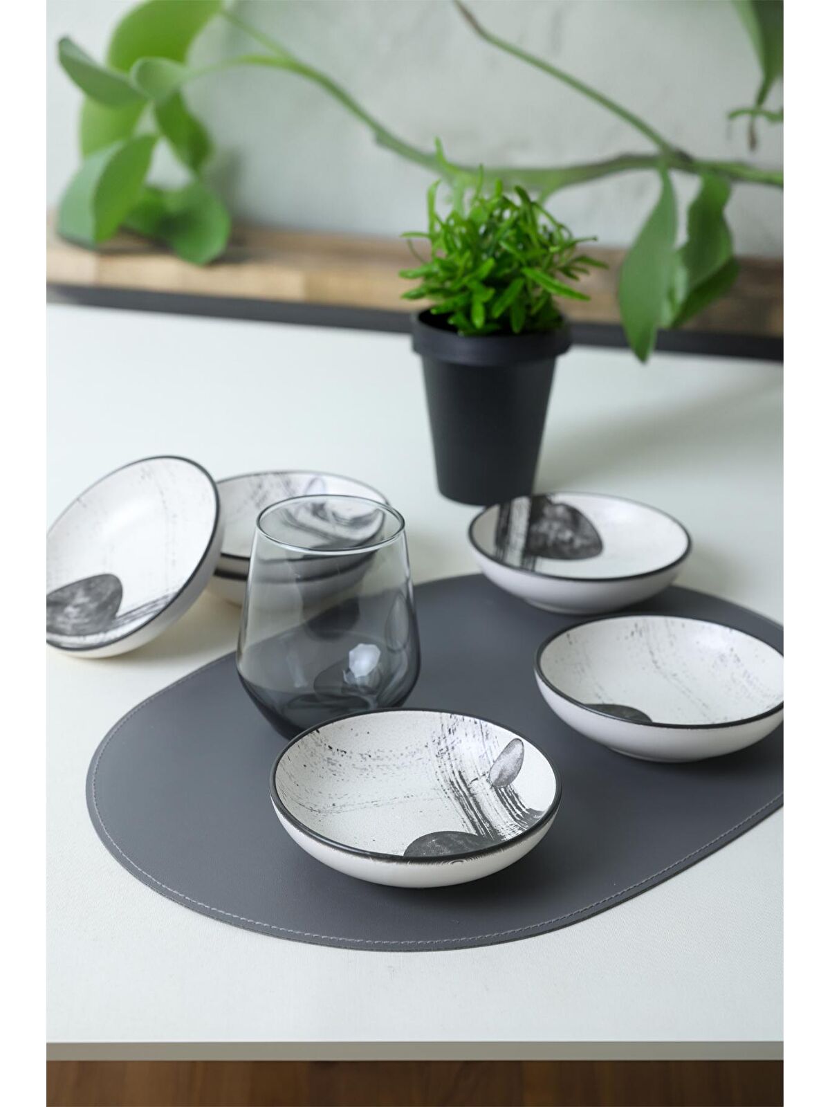 Keramika Shadowy Halka Sosluk / Çerezlik 13 Cm 6 Adet