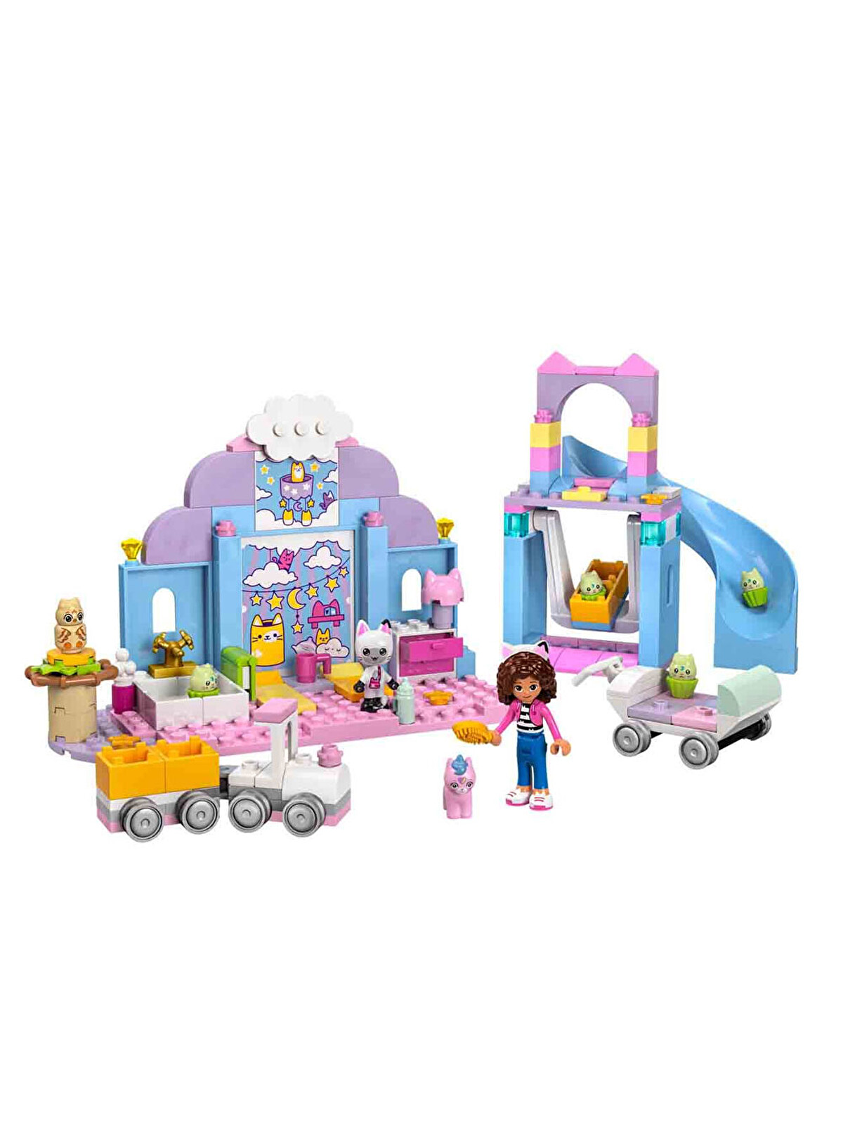 座敷童子ちゃん　2026年のhappy Blue‼️ Lego Gabby s Dollhouse Gabby nin Kedicik Bakım Odası Oyuncağı