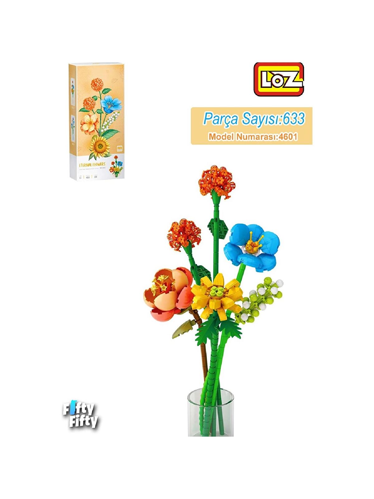 Vagonlife Loz Mini Eternal Flowers Gül Ayçiçeği Block Lego Yapı