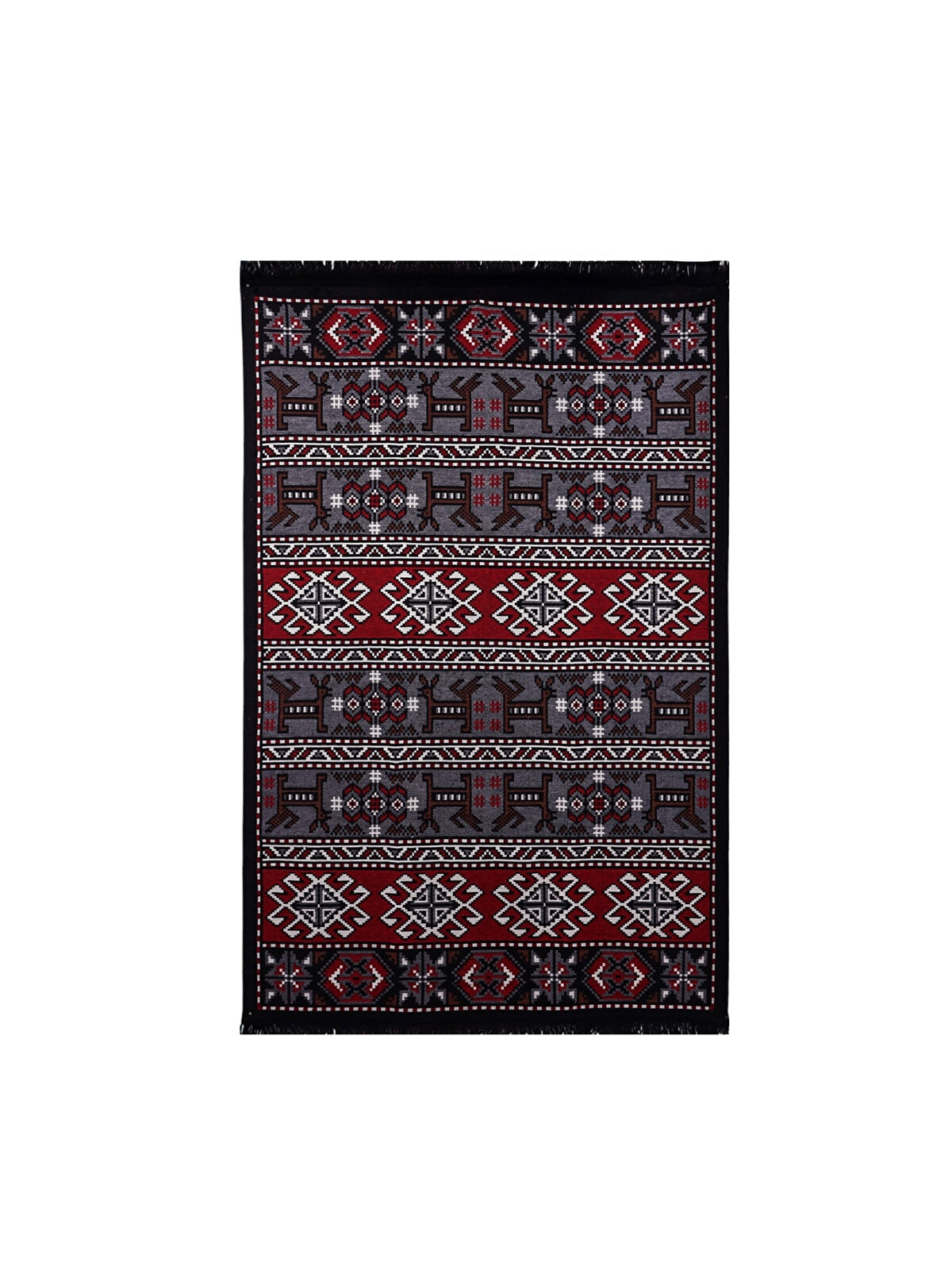 Bigghome Kilim, Makinede Yıkanabilir, Etnik Desenli, 120*180 cm, SA25HC
