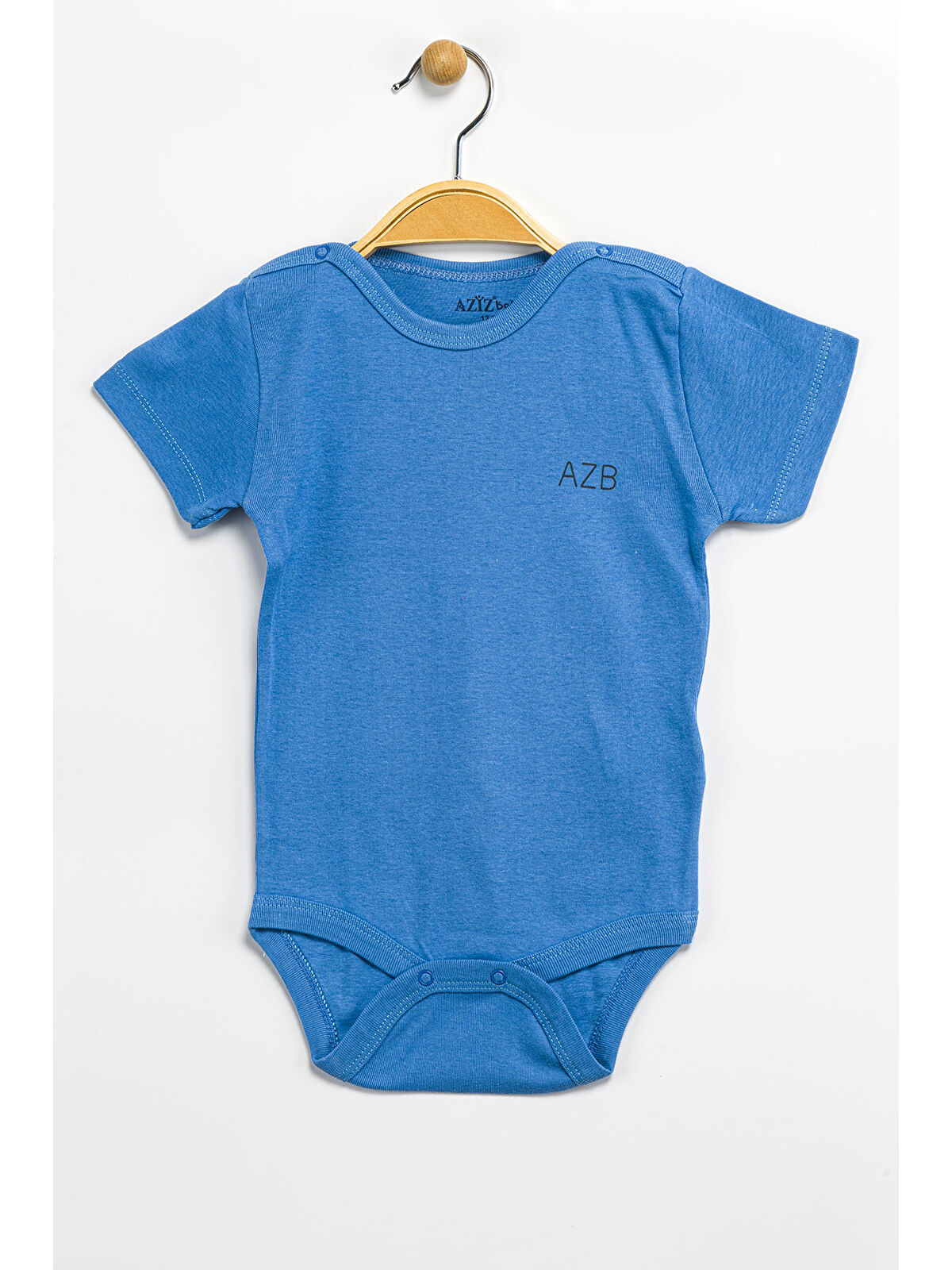 AZİZ BEBE Erkek Kız Bebek Çıtçıtlı % 100 Pamuk Body & Zıbın