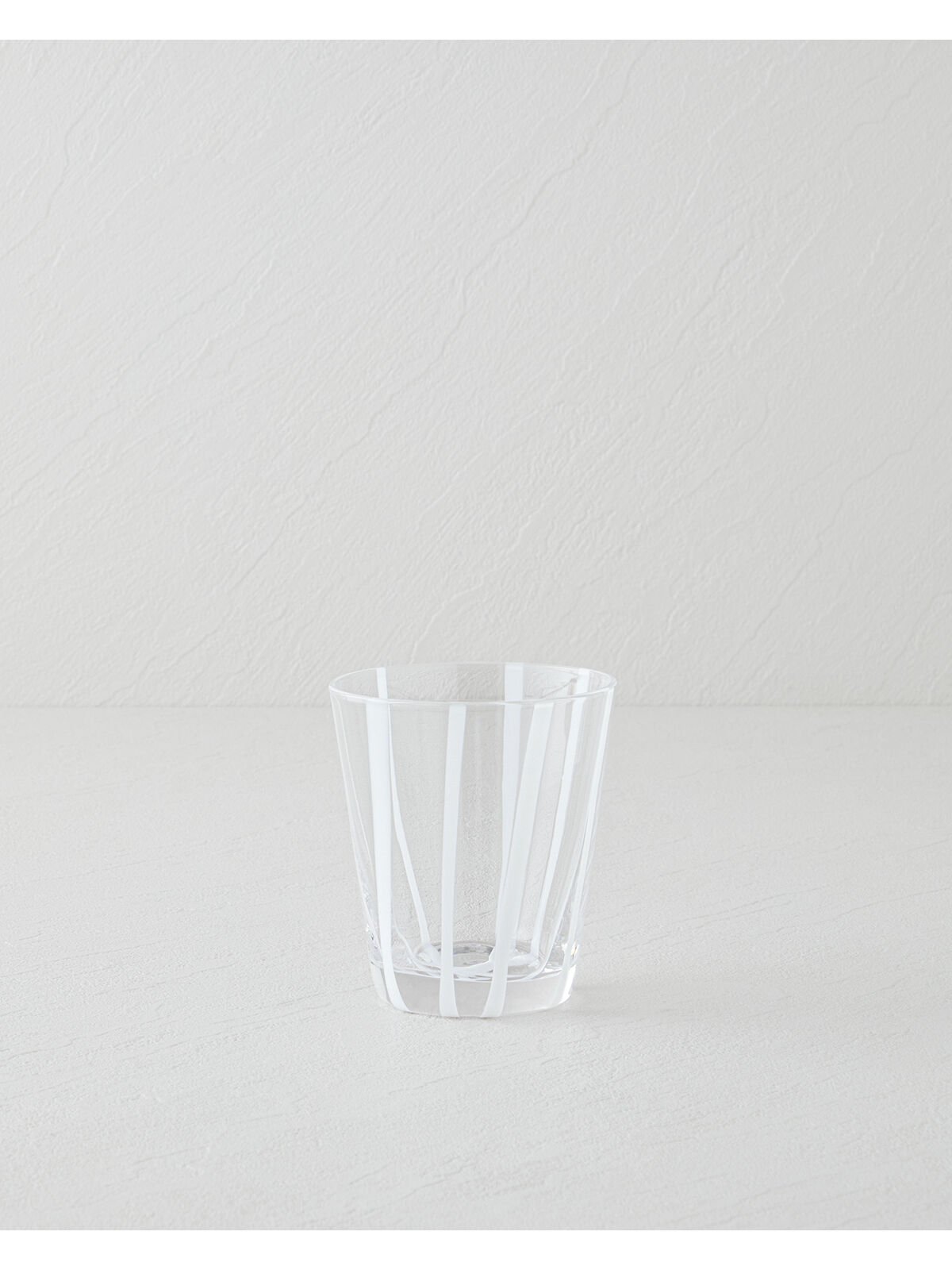 English Home Stripe Cam El Yapımı Bardak 240 ml Beyaz