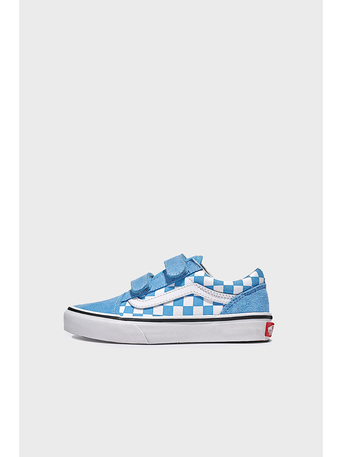Vans Mavi Old Skool V Cırt Cırtlı Kanvas Sneaker Ayakkabı
