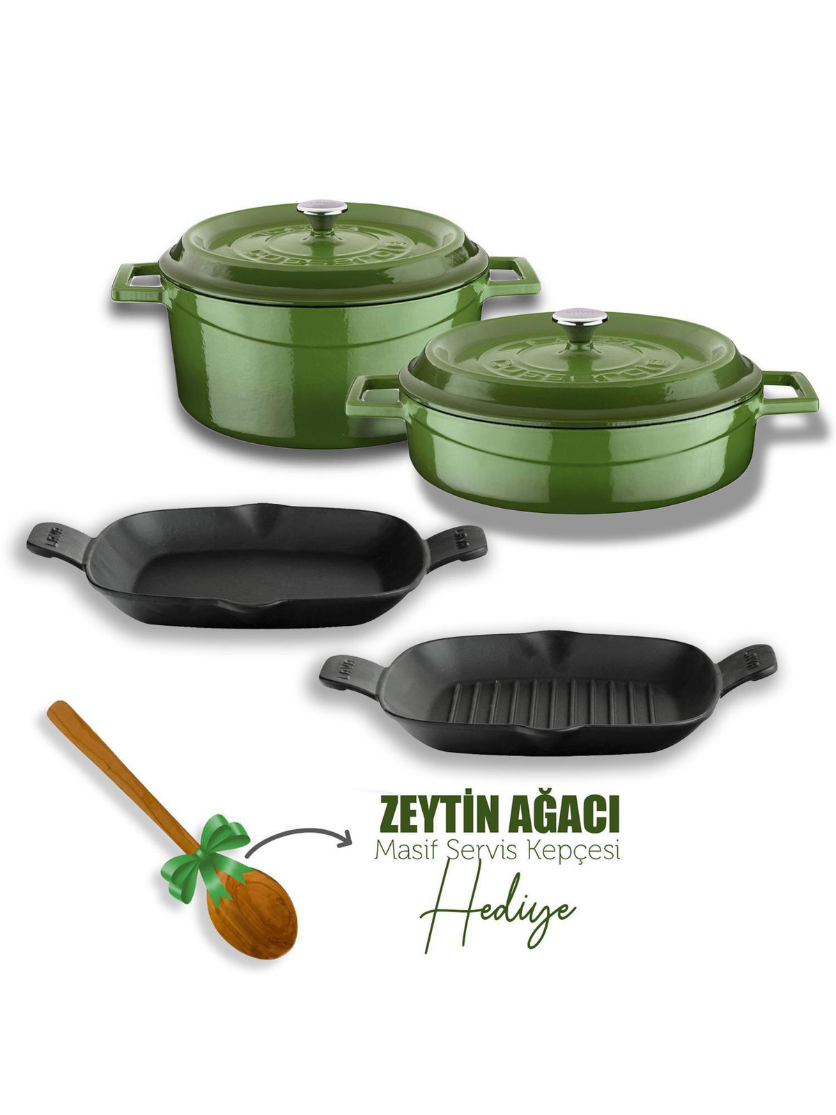 LAVA Yeşil 5'li Paket Mutfak Çeyiz Seti - S000057171-18194 | LCW