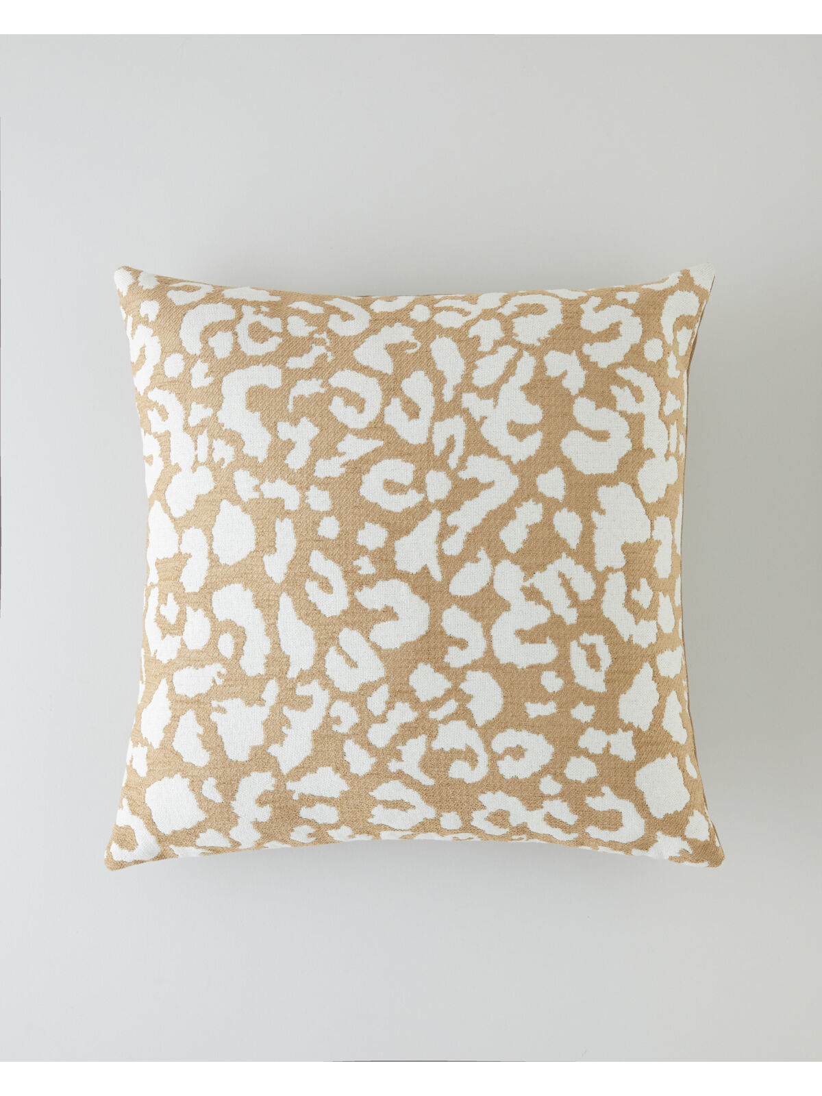 English Home Leopura Dekoratif Kırlent 45x45 cm Açık Kahverengi
