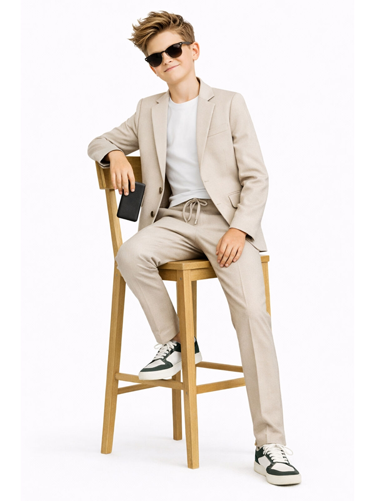 Ahengim Erkek Çocuk Modern Casual Slim Fit Takım Elbise Ak2850