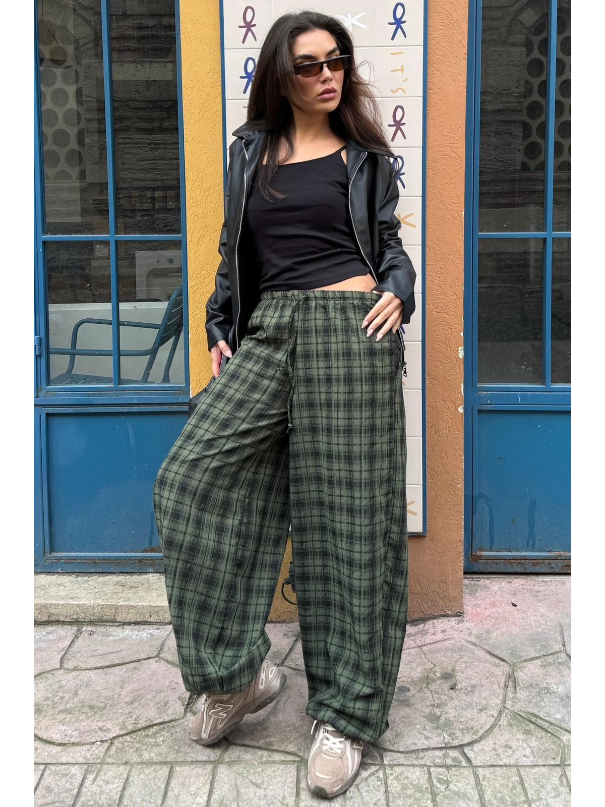 Madmext Haki Ekose Kadın Pantolon - S000538639-18547 | LCW