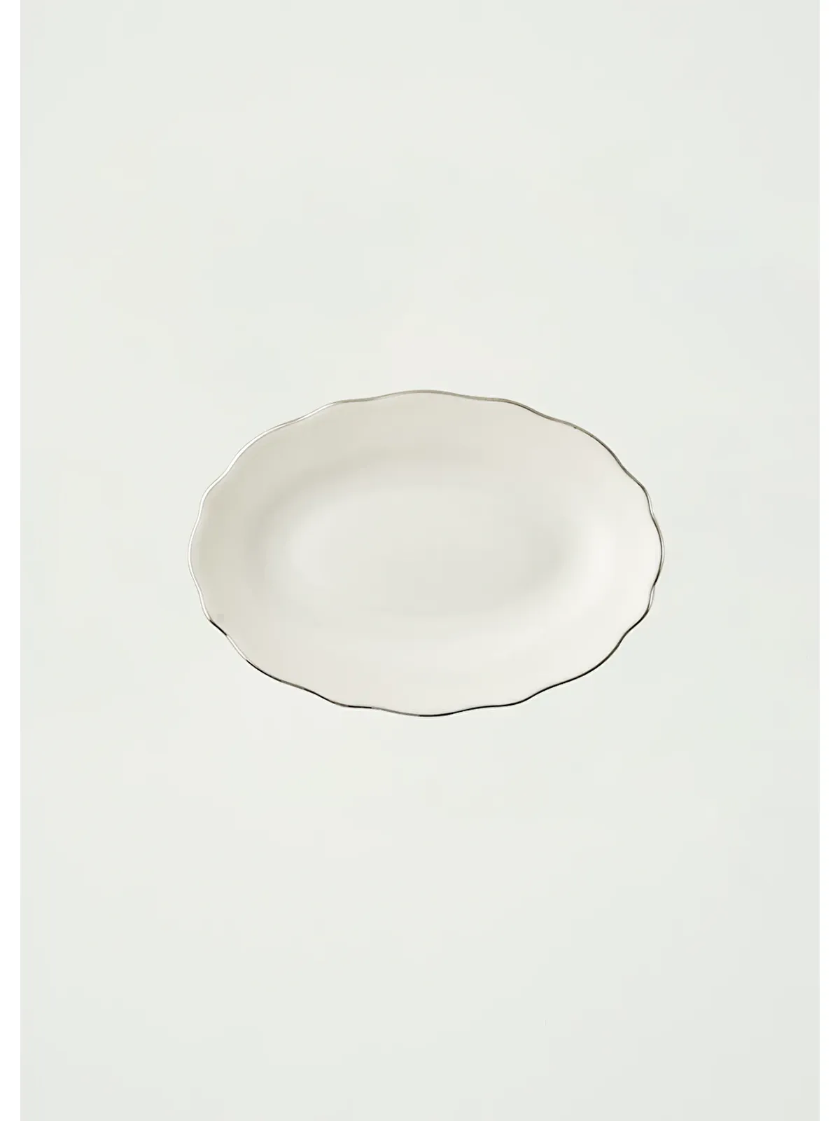 Bella Maison Victoria Porselen Sunum Tabağı Silver (20 cm)