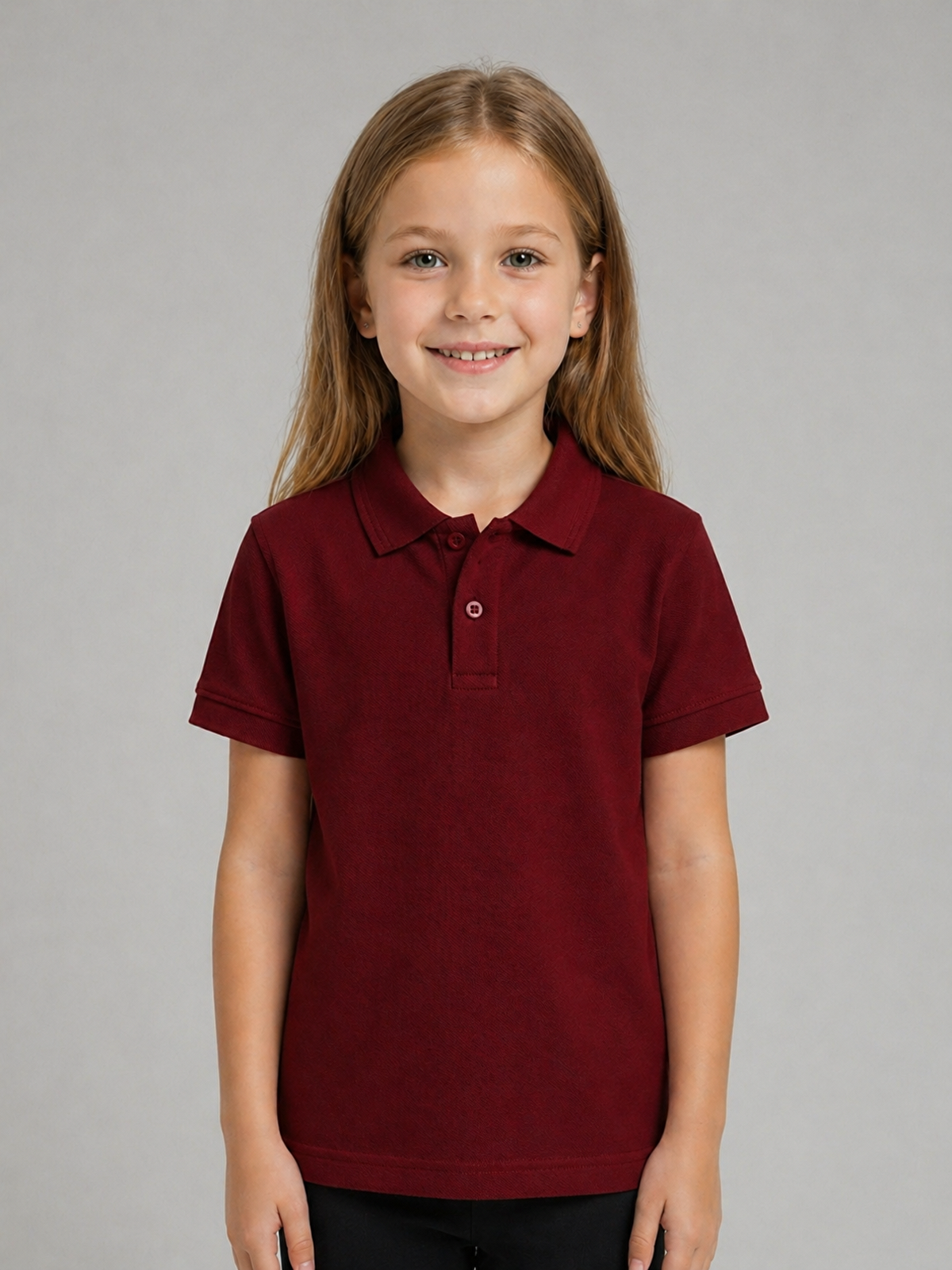 ajn Kids Polo Yaka Basic Kısa Kollu Çocuk Tişört