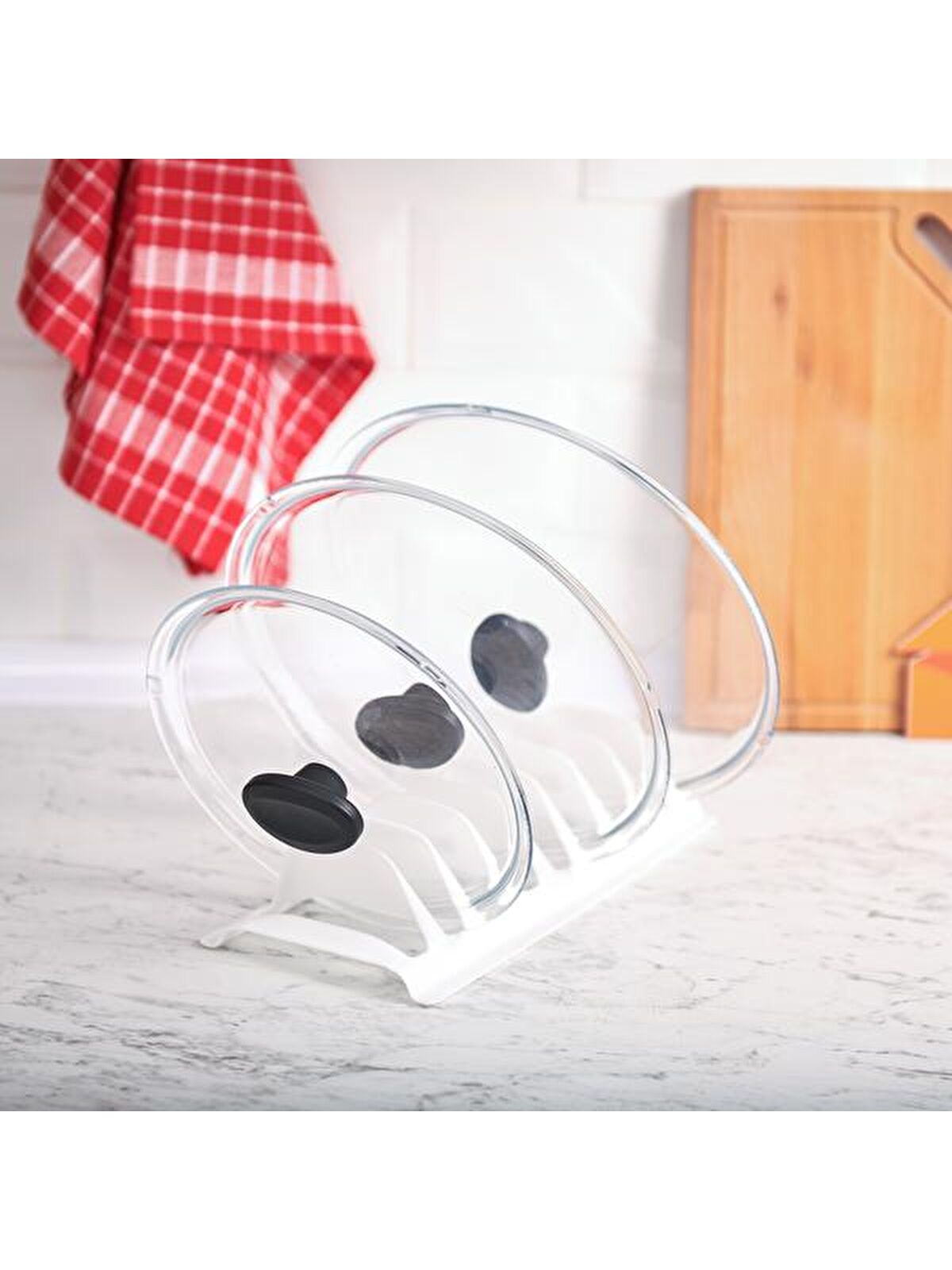 GONDOL Tencere Kapak Düzenleyici Organizer - Asorti - 30 cm