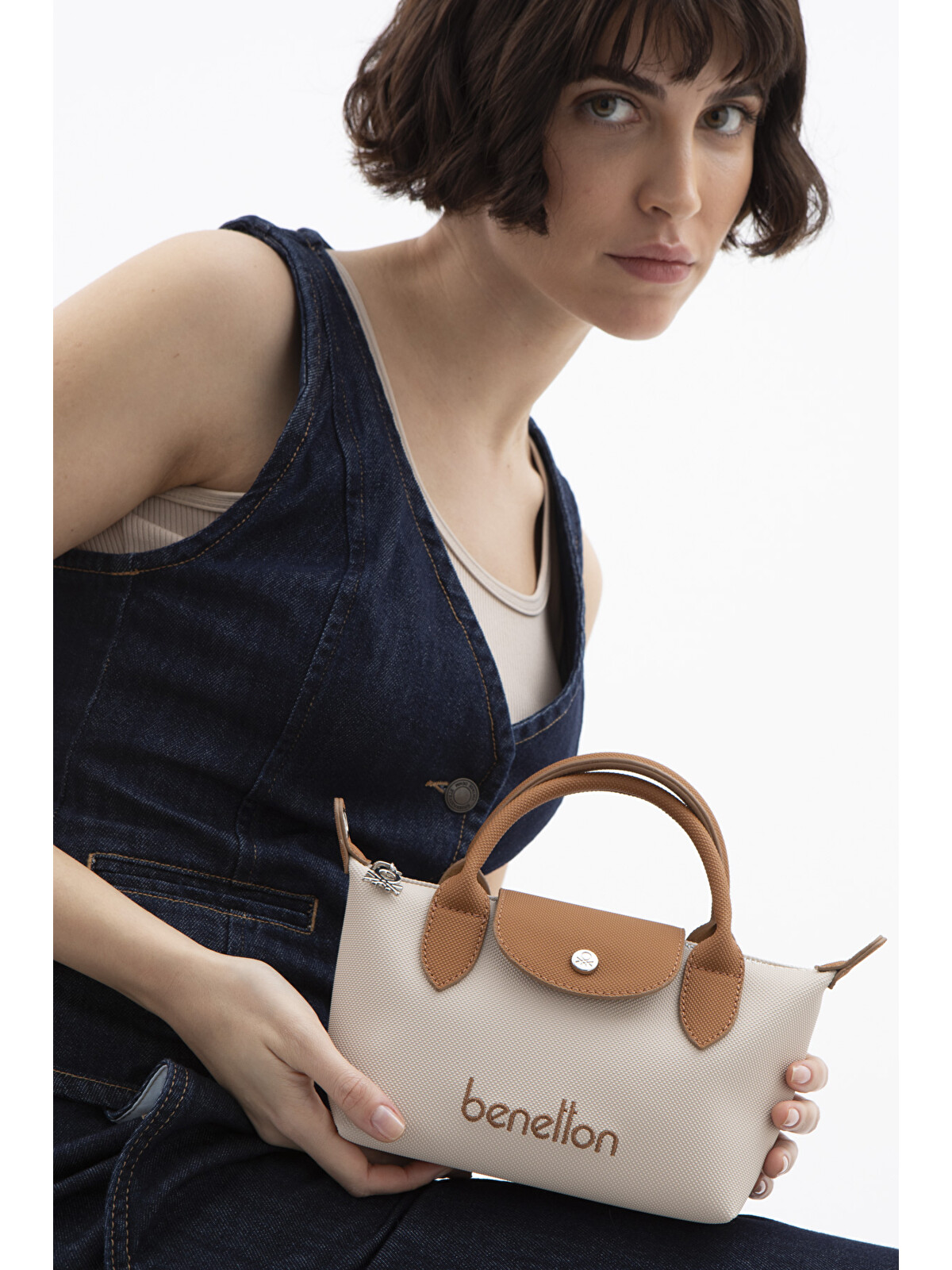 United Colors Of Benetton Kadin Çapraz Çanta Bej-Camel BNT1601
