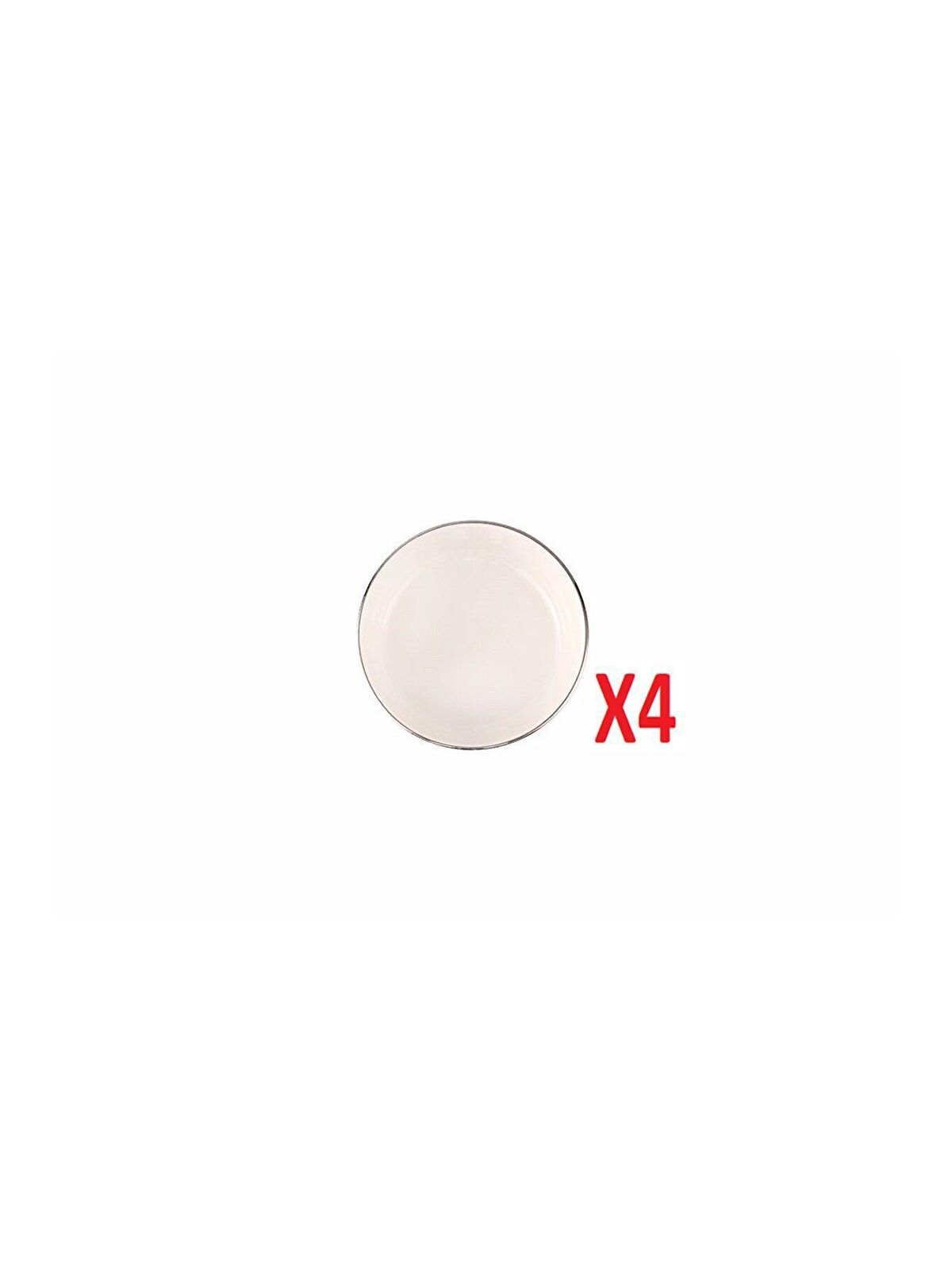 PORLAND Chopin Platin Mini Kase 10cm 4 lü 04ALM007685