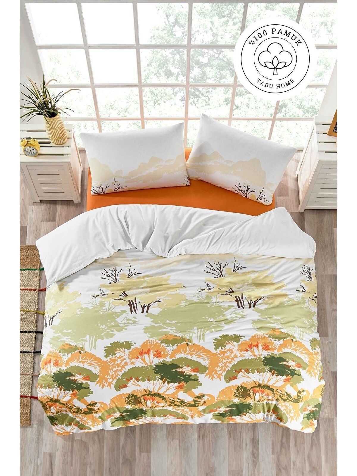 Tabu Home 100 Pamuklu Spring Tek Kişilik Nevresim Seti