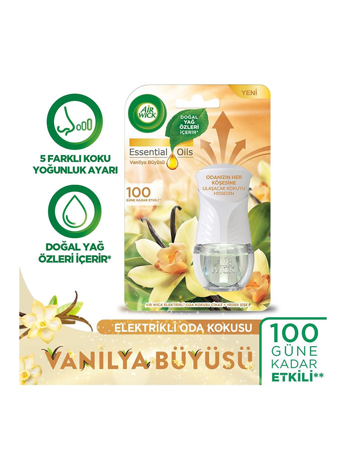 Air Wick Elektrikli Oda Kokusu Cihaz + Yedek Şişe Vanilya