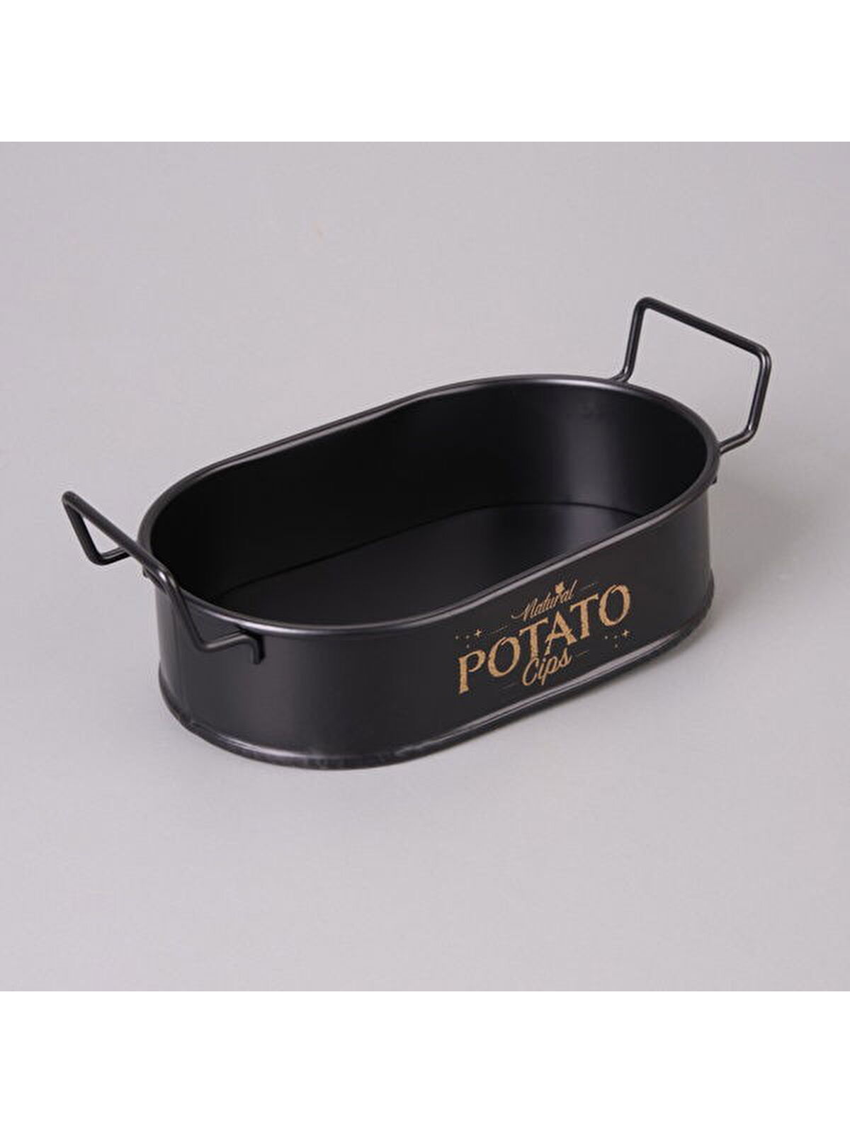 Evstyle Mini Oval Patates & Cips Sunumluk - 21x13 cm