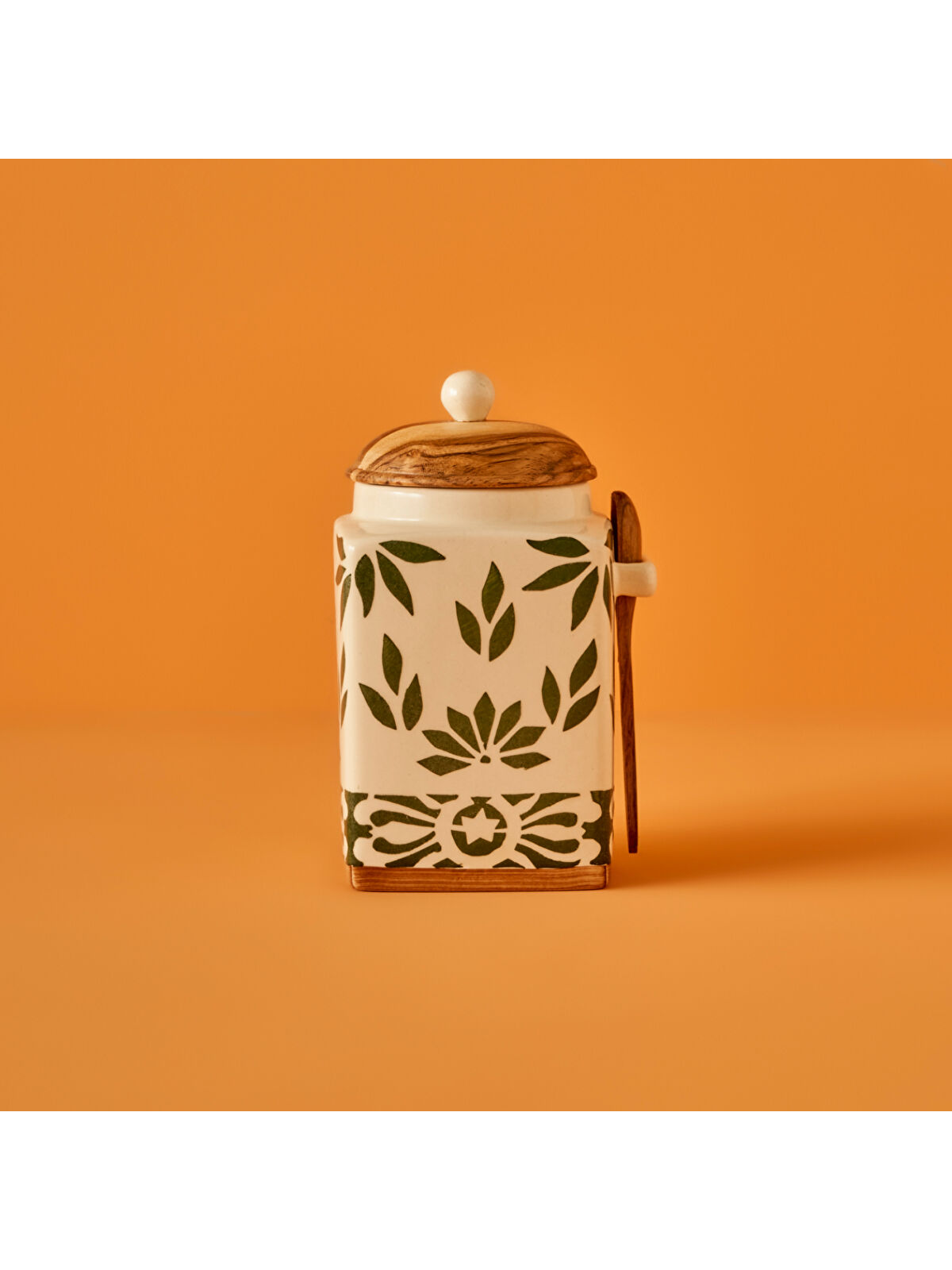 Bella Maison Molly Seramik Kavanoz Krem (1150 ml)