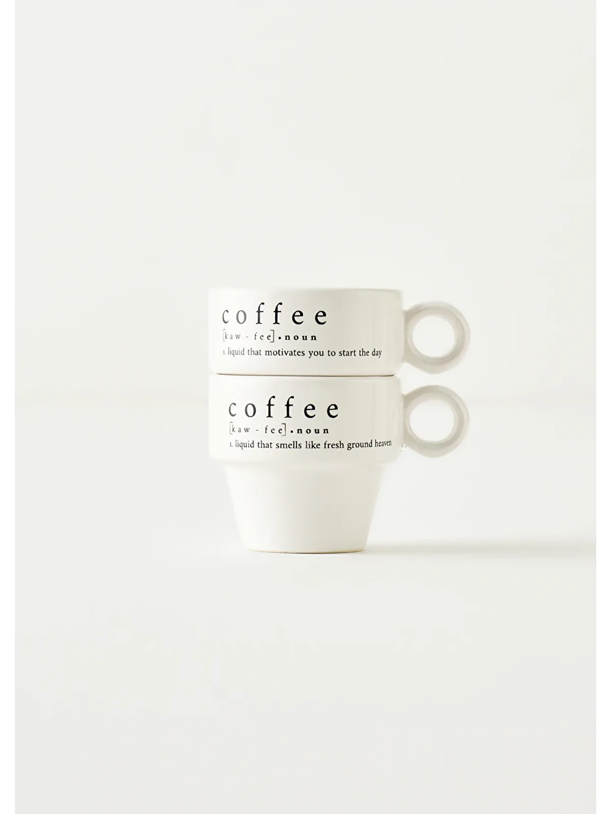 Bella Maison Coffeeaholic Espresso 2'li Set Siyah (105 cc)