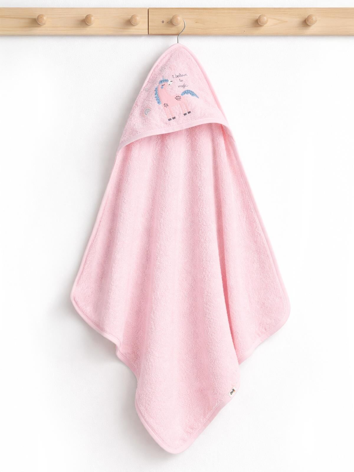 Civil Baby Nakışlı Havlu - Pembe Standart
