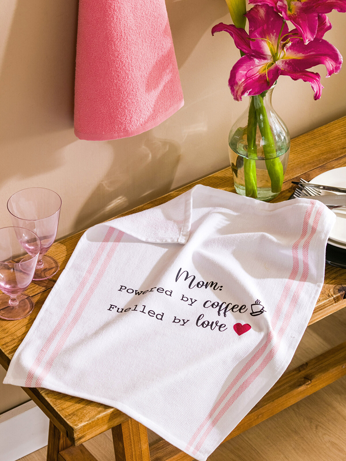 LCW HOME Printed Tea Towel 2 Pack 40x50 Cm - S3H315Z8-KXS | LC Waikiki
