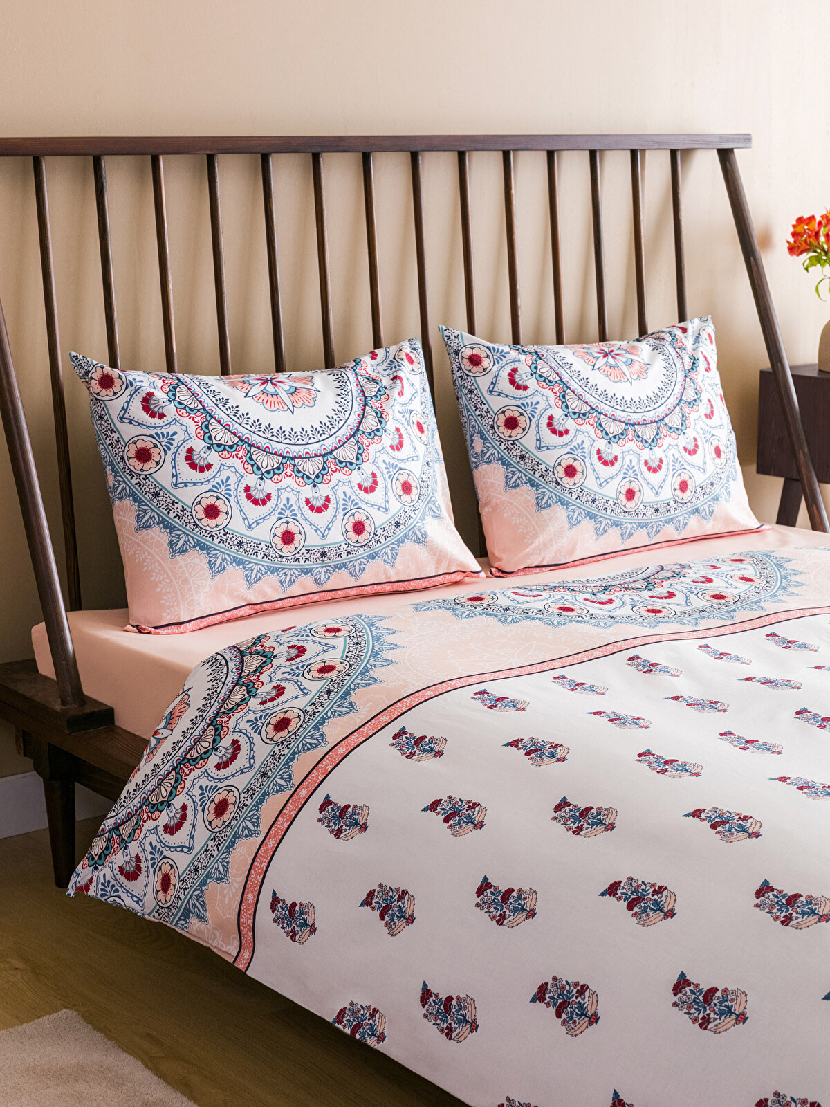 LCW HOME Karışık Desenli Pamuklu Çift Kişilik Nevresim Takımı