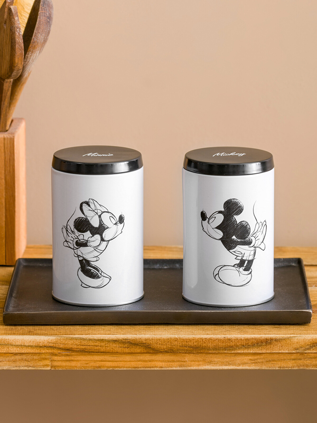 LCW HOME Mickey ve Minnie Mouse Baskılı Saklama Kabı Seti