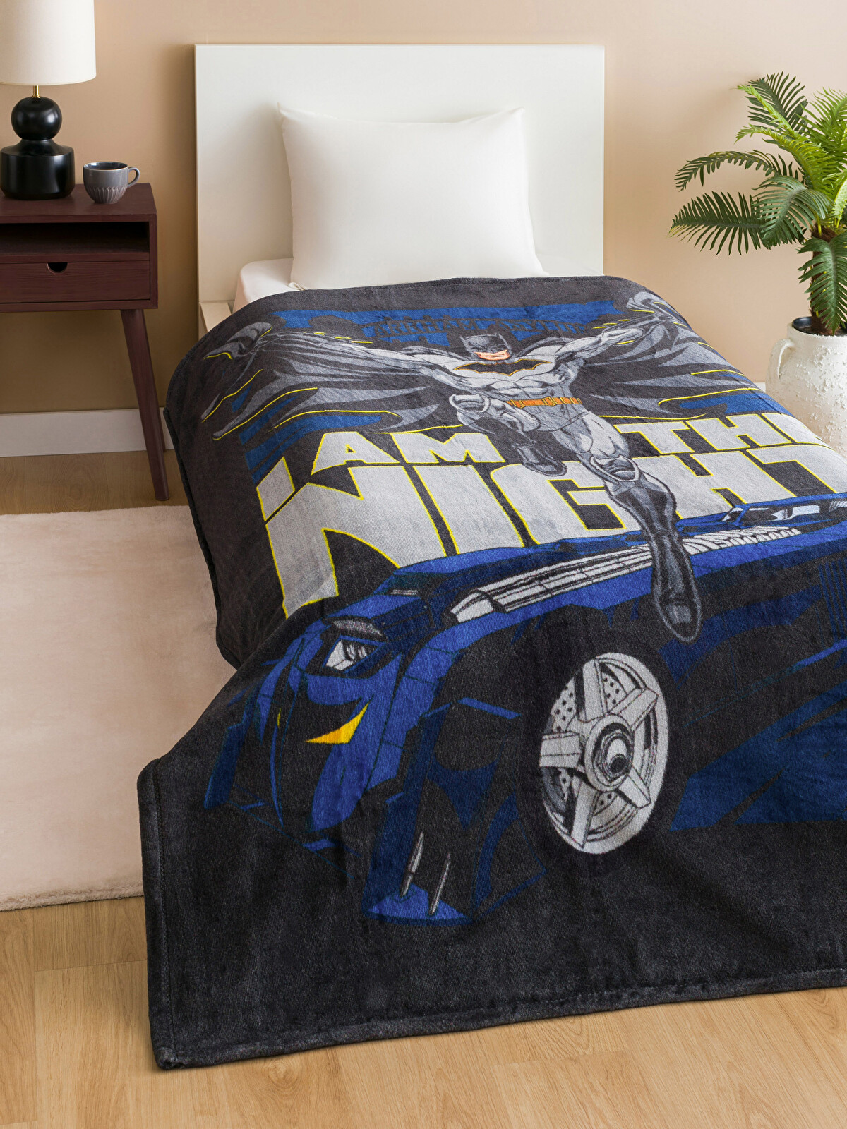 LCW HOME Karışık Batman Baskılı Çocuk Battaniye 150x200 Cm