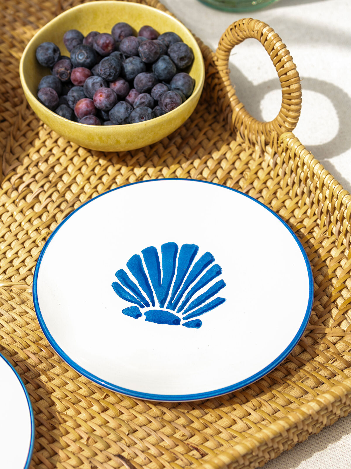 LCW HOME Printed Ceramic Cake Plate Set of 4 16 cm -S4JU83Z8