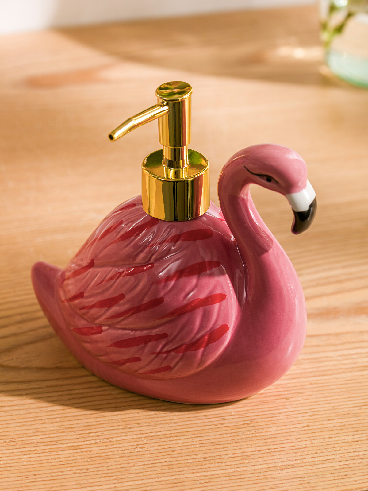LCW HOME Dozator de săpun lichid din ceramică cu model flamingo