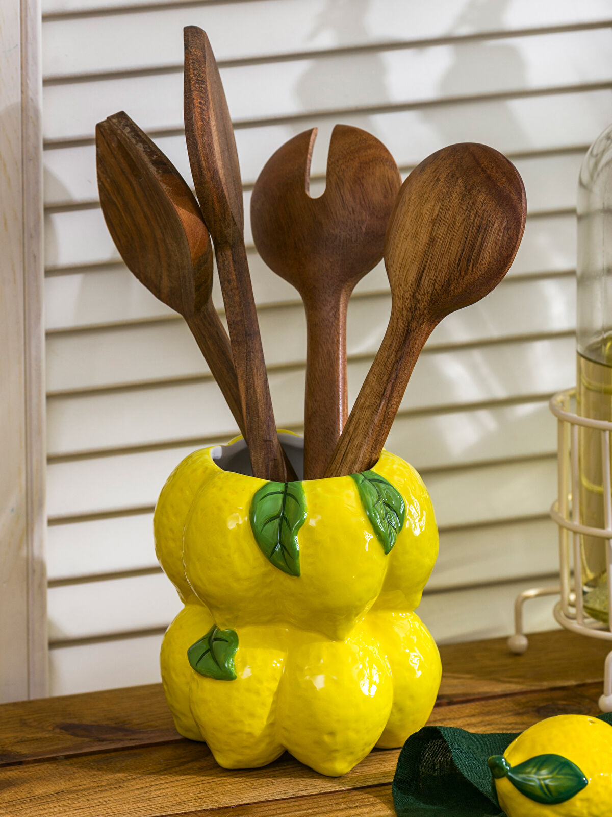 LCW HOME Sarı Limon Figürlü Seramik Kaşıklık 14 cm - S5GA61Z8-JWB