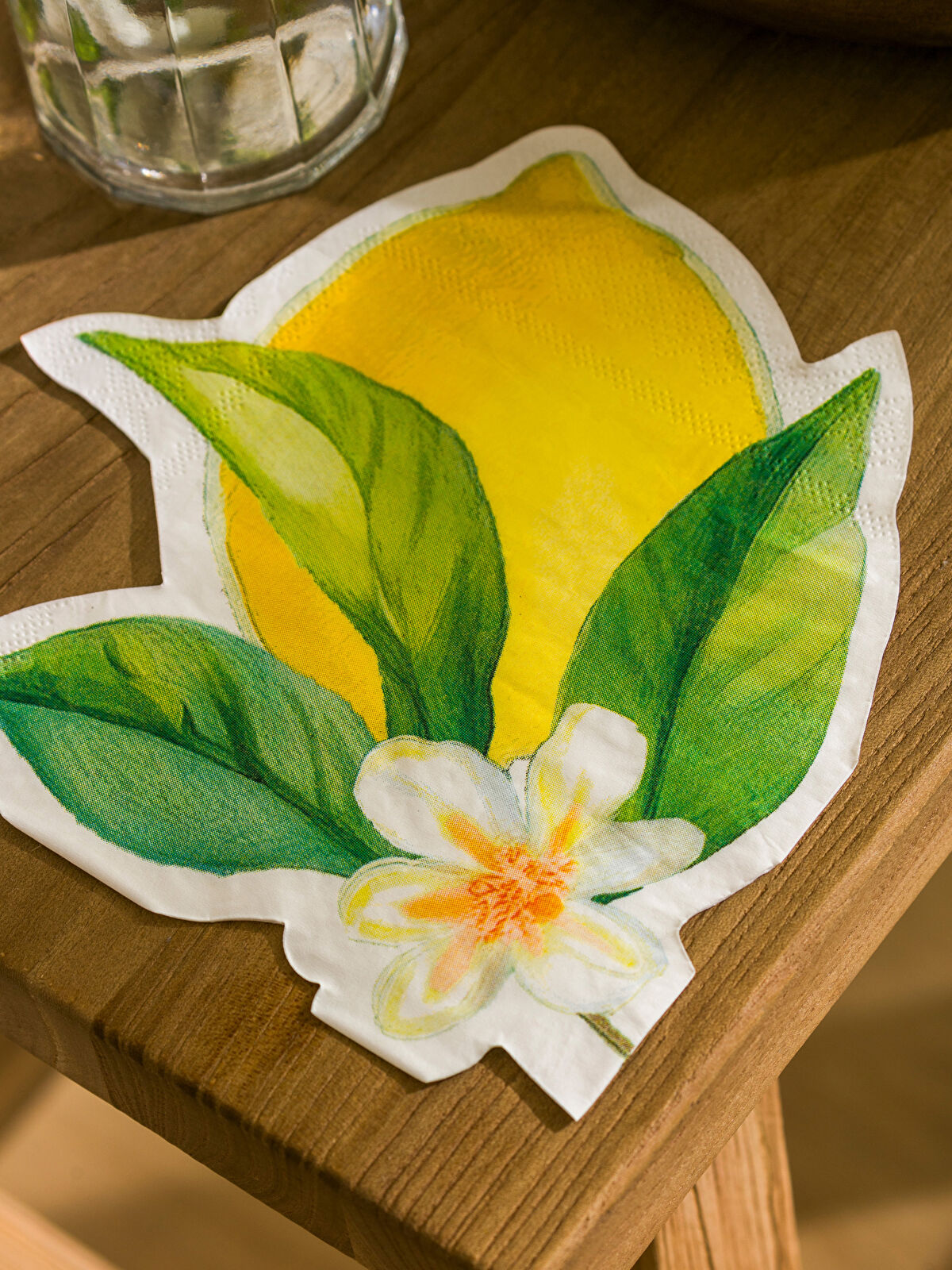 【受注生産品】 Printed Lemon HOME LCW Paper -S5H486Z8-M0T 20-Pack Napkin クラフト・布製品